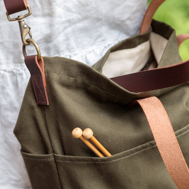 Canvas Crossbody Project Tote