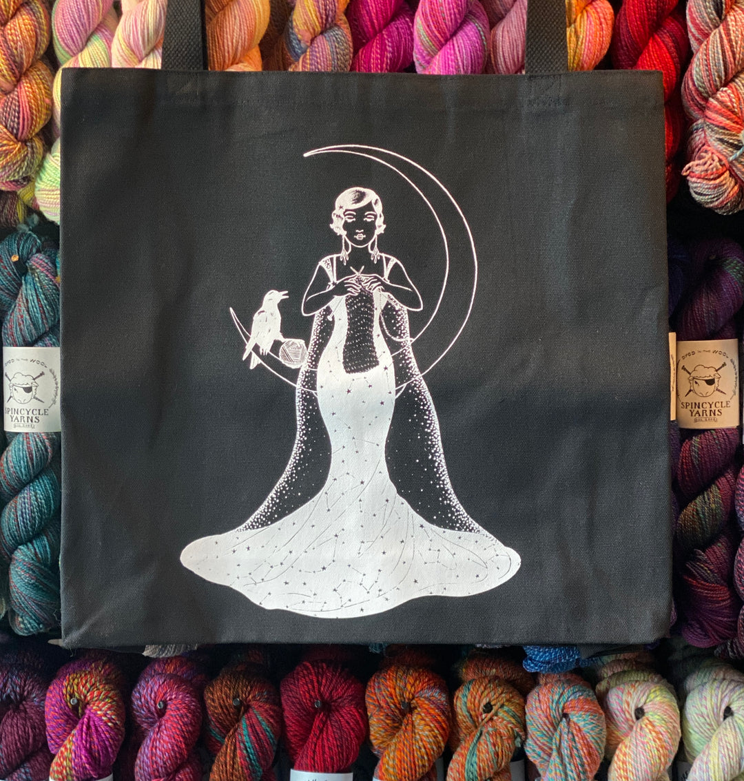 Starla w/ Crow & Crescent Tote Bag