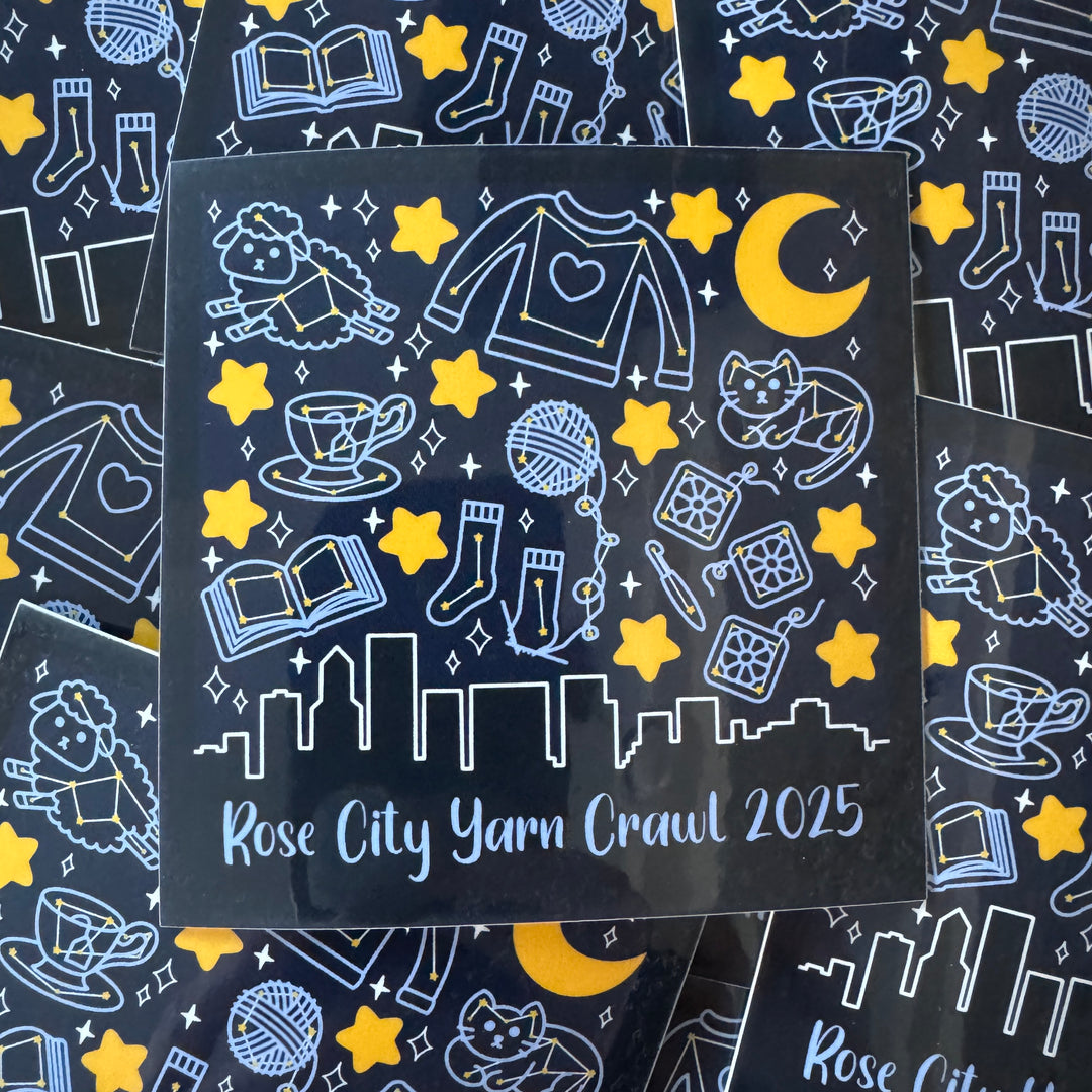 2025 Rose City Yarn Crawl Sticker