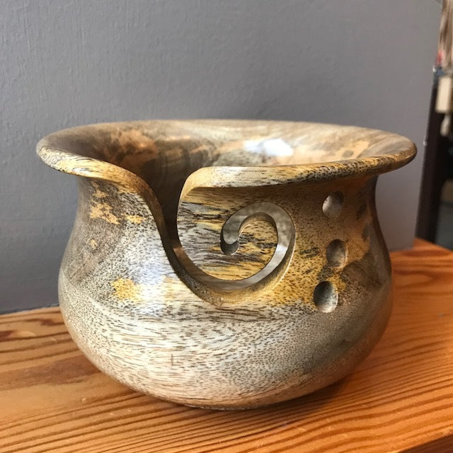 Wood Yarn Bowls