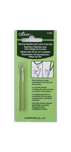 Darning Needle With Latch Hook Eye