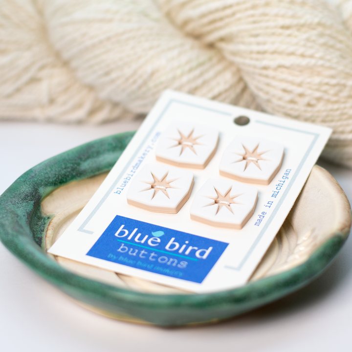 20mm Midcentury Starburst Buttons