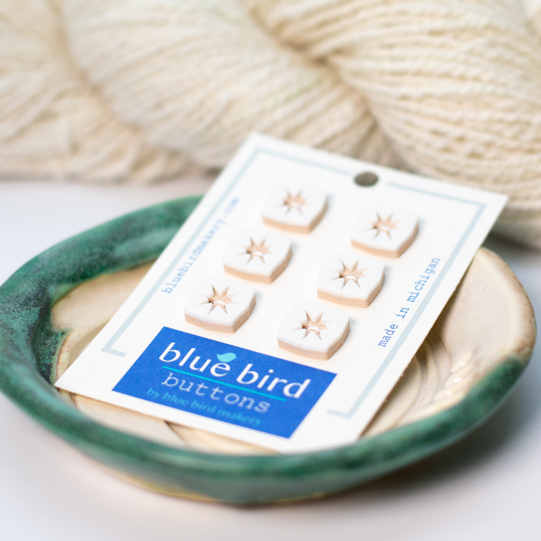 13mm Midcentury Starburst Buttons