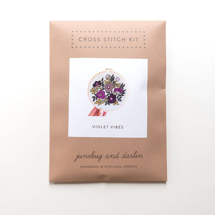 Violet Vibes Cross Stitch Kit