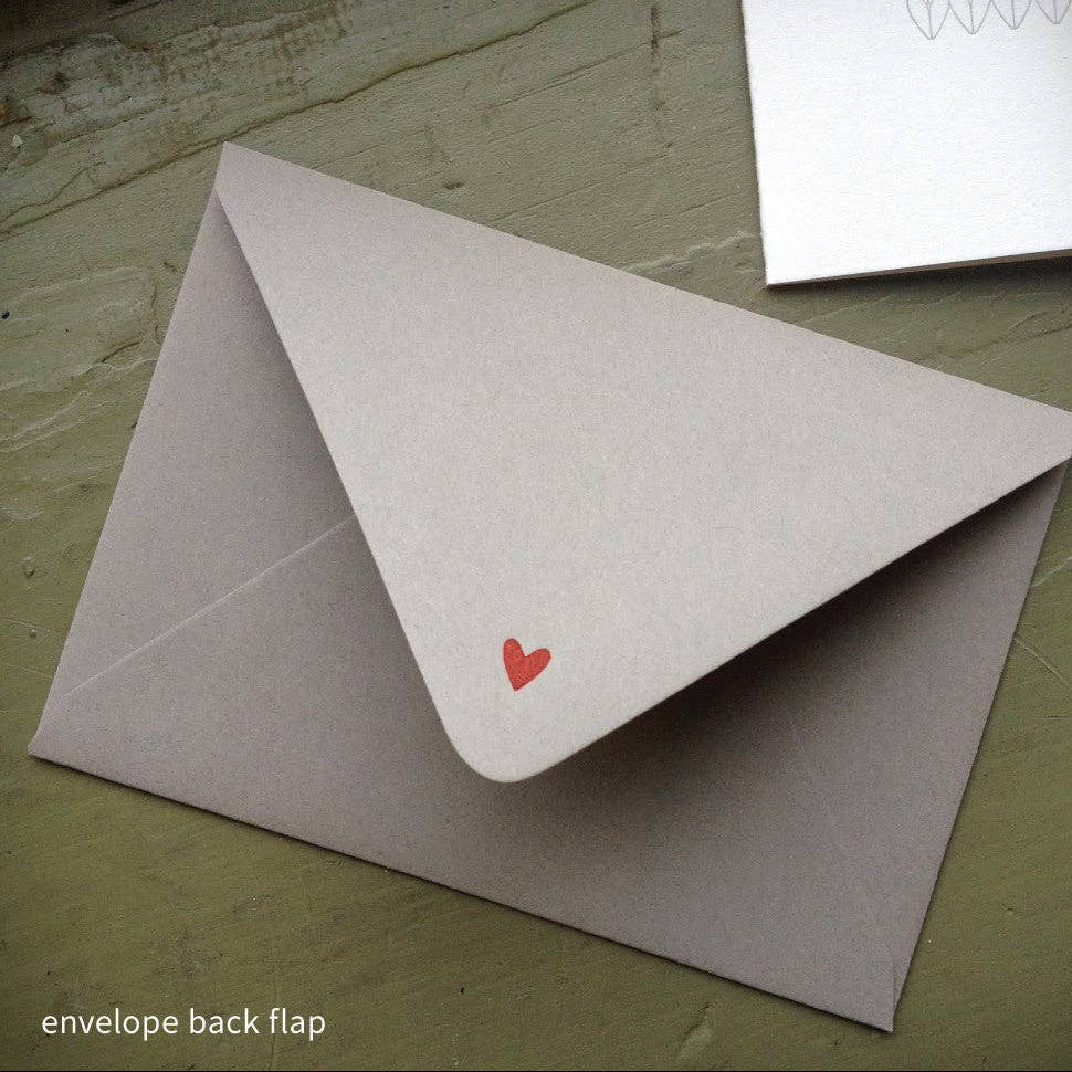 Heart Knitting Note Card