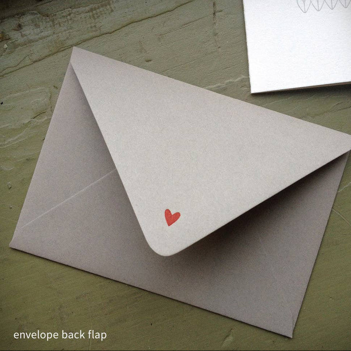 Heart Knitting Note Card