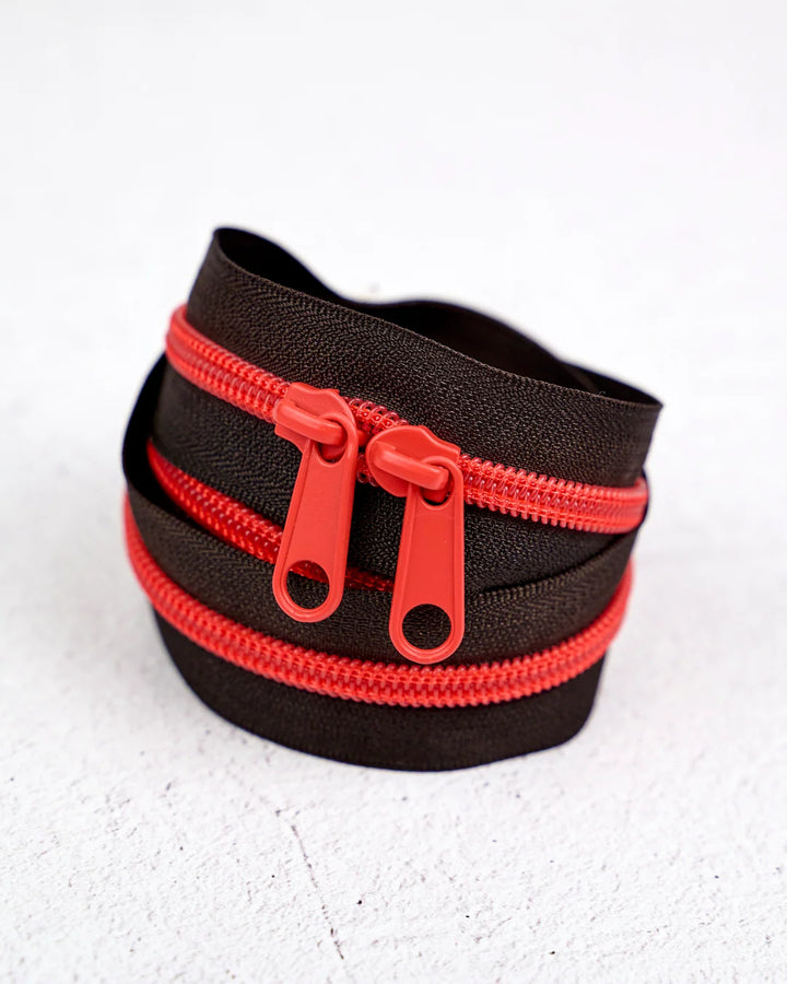 Contrast Zipper