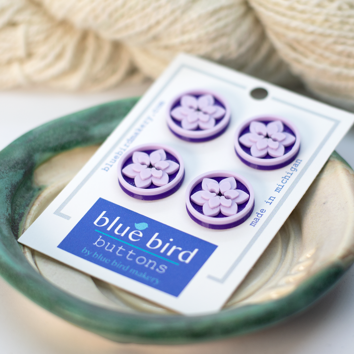 20mm Lotus Buttons