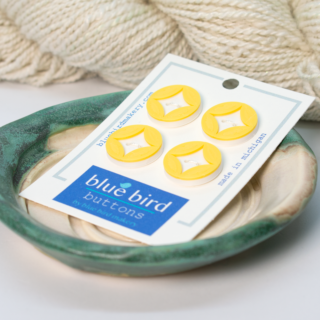 20mm Midcentury Star Buttons