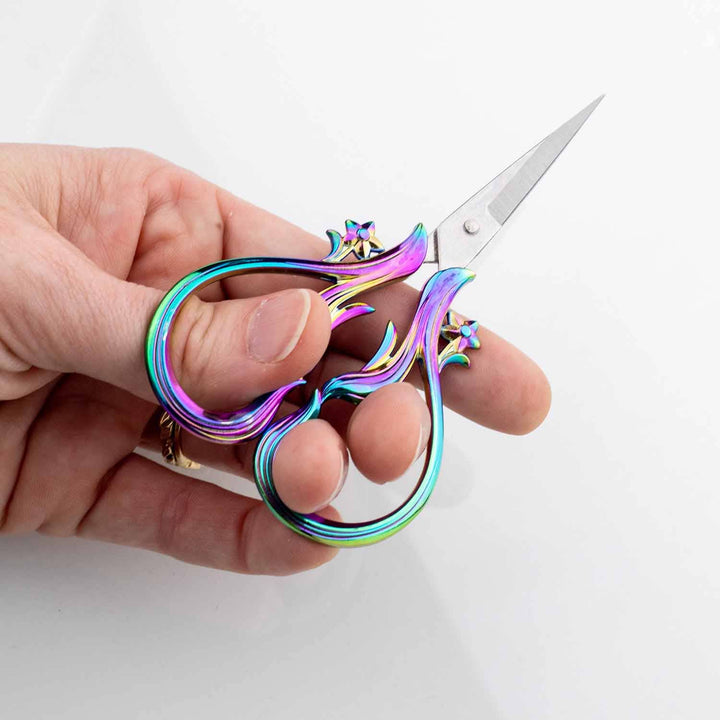 Star dust Rainbow Embroidery Scissors