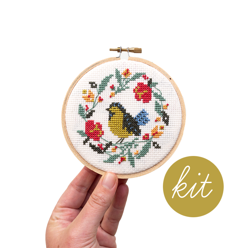 Summer Bird Cross Stitch Kit