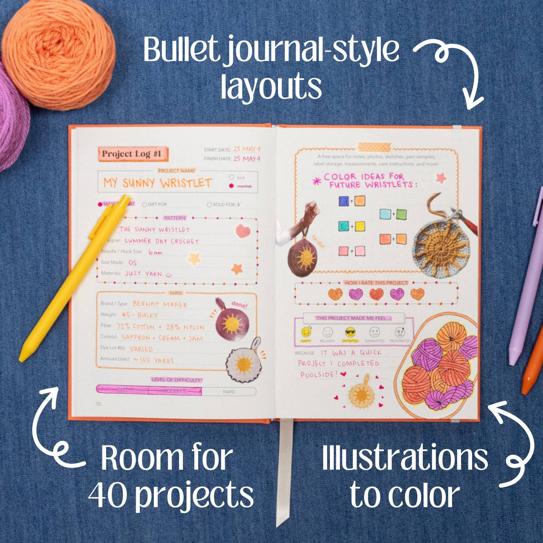 Project Log for Knitters + Crocheters