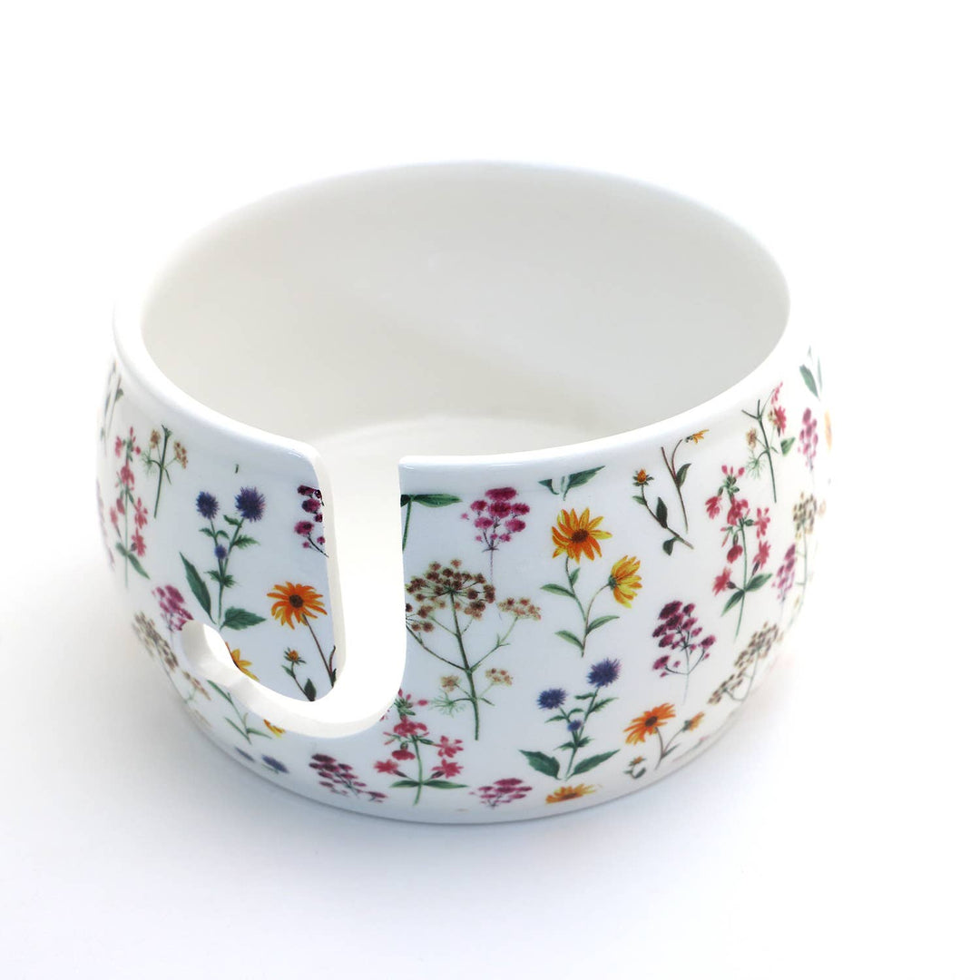 Wilflowers Ceramic Yarn Bowl