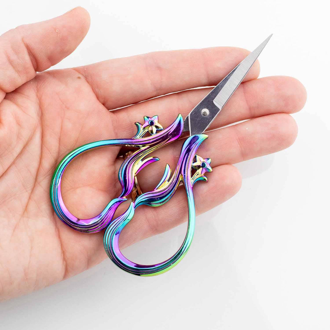 Star dust Rainbow Embroidery Scissors