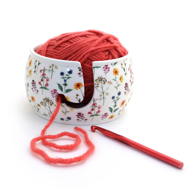 Wilflowers Ceramic Yarn Bowl