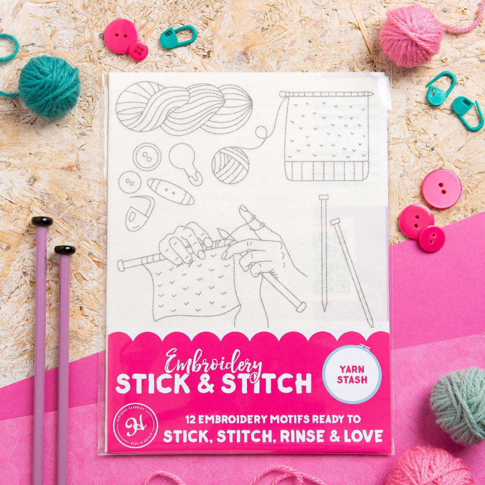 Yarn Stash Stick & Stitch Embroidery Pack