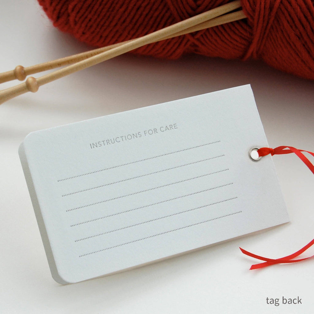 Heart Knitting Tag