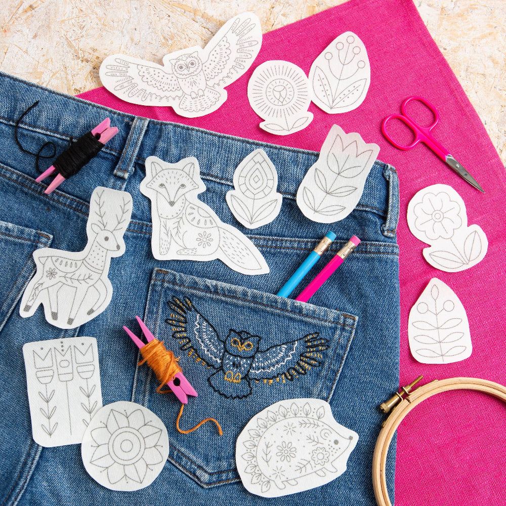 Woodland Folk Stick & Stitch Embroidery Pack