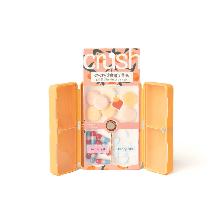 Everything's Fine Stitch Marker Case (Pill & Vitamin Case)