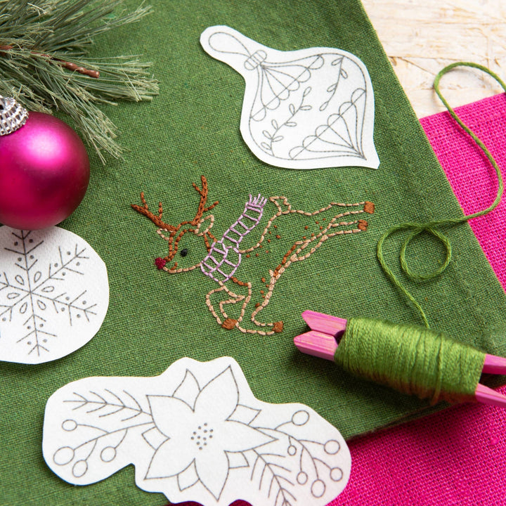 Christmas Cheer Stick & Stitch Embroidery Pack