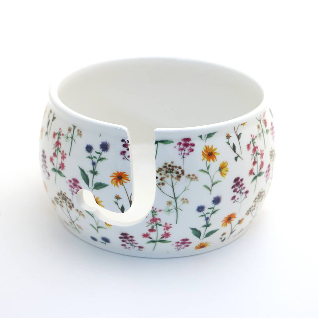 Wilflowers Ceramic Yarn Bowl