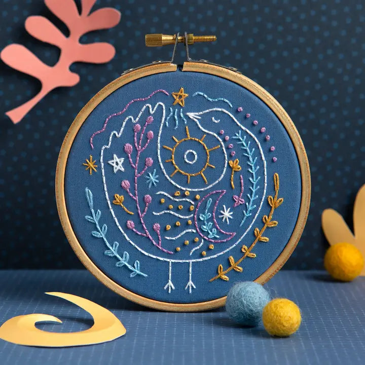 Celestial Animals Mini Embroidery Kit