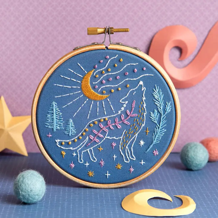 Celestial Animals Mini Embroidery Kit