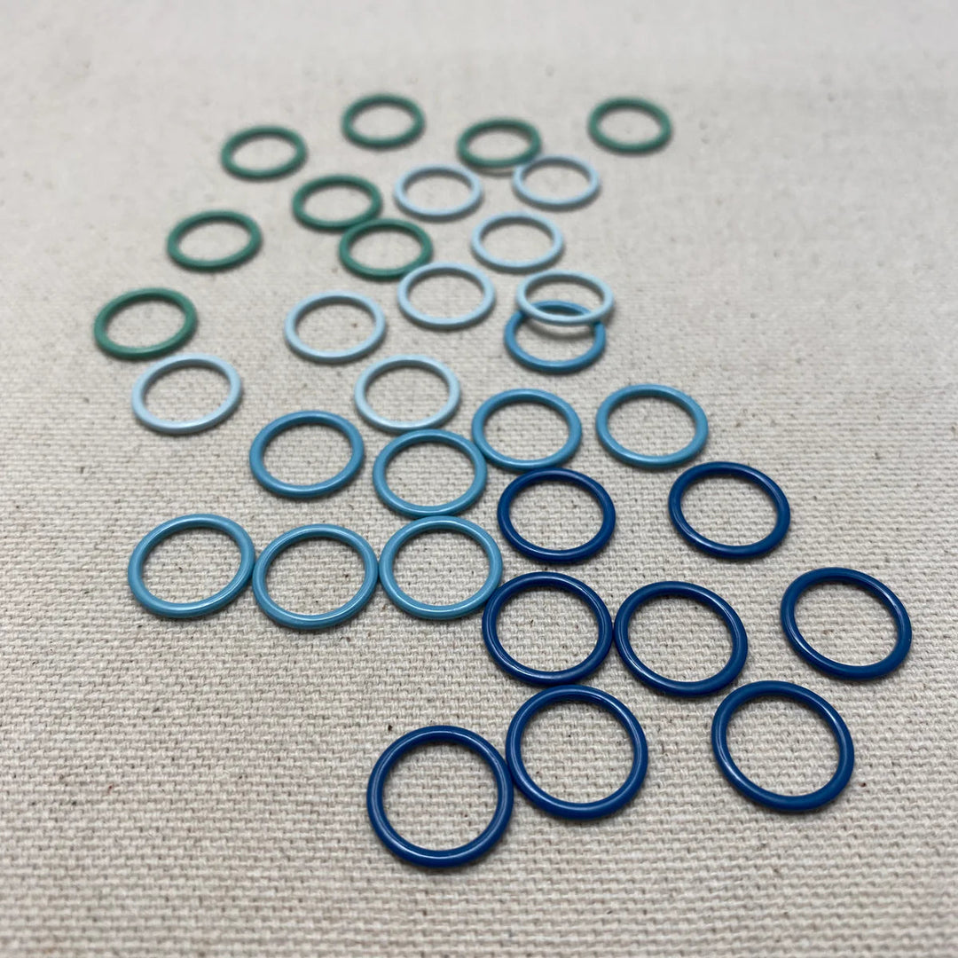 Coated Metal Round Stitch Markers
