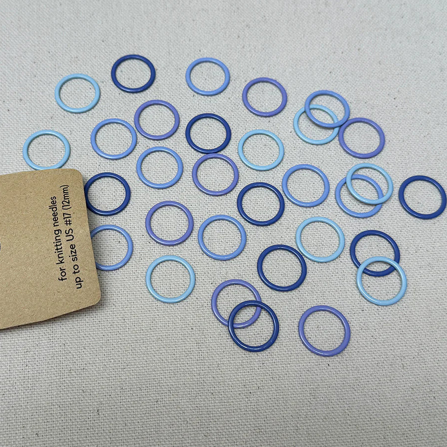 Coated Metal Round Stitch Markers