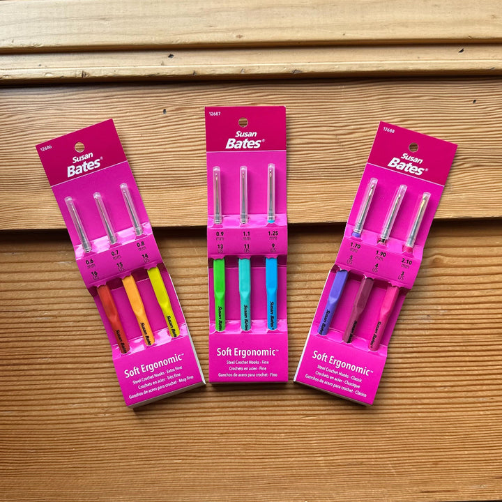 Ergonomic Steelite Crochet Hook Set