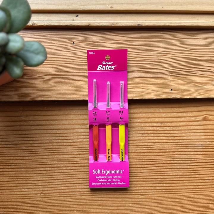 Ergonomic Steelite Crochet Hook Set