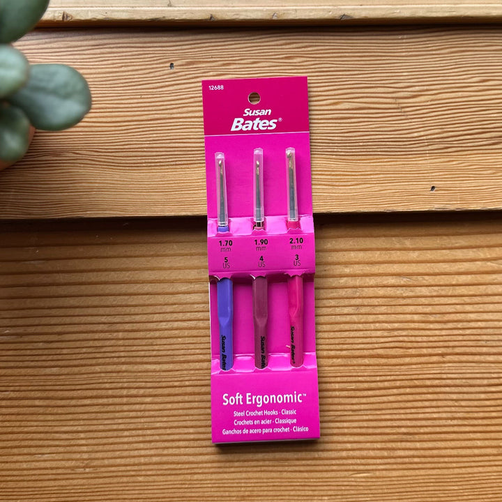 Ergonomic Steelite Crochet Hook Set