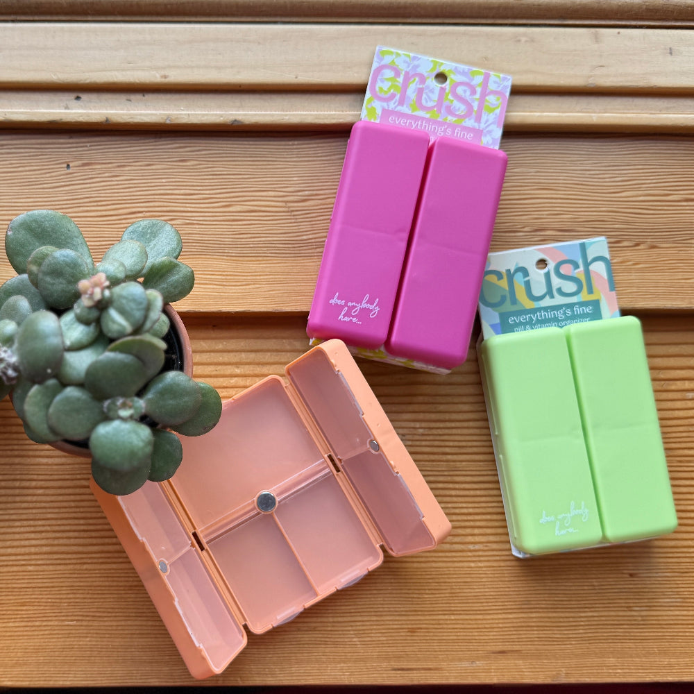 Everything's Fine Stitch Marker Case (Pill & Vitamin Case)