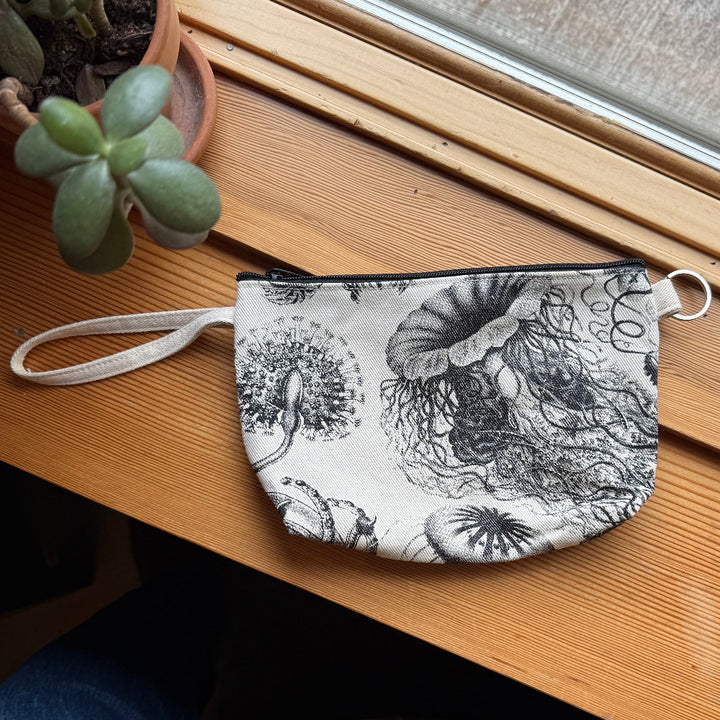 Printed Zip Pouch w/Strap