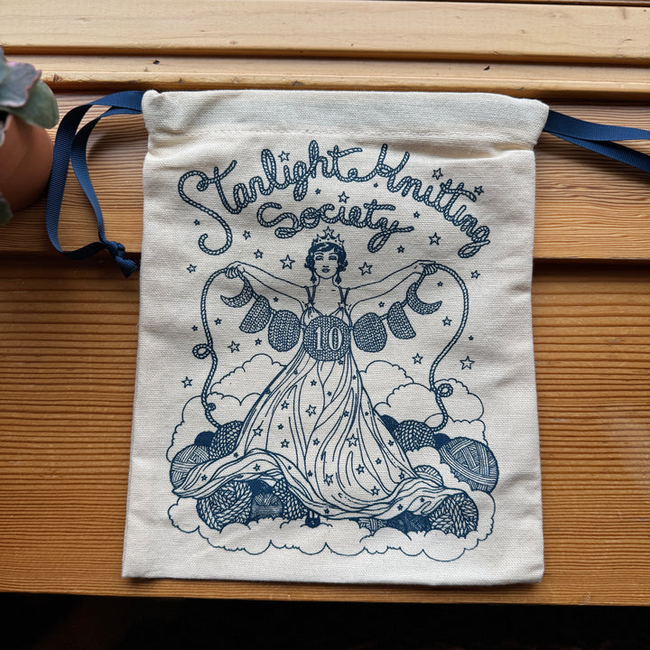 10th Anniversary Starla Drawstring Project Bag