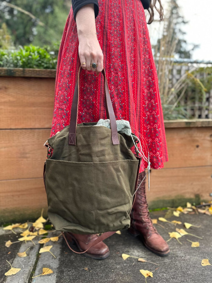 Canvas Crossbody Project Tote