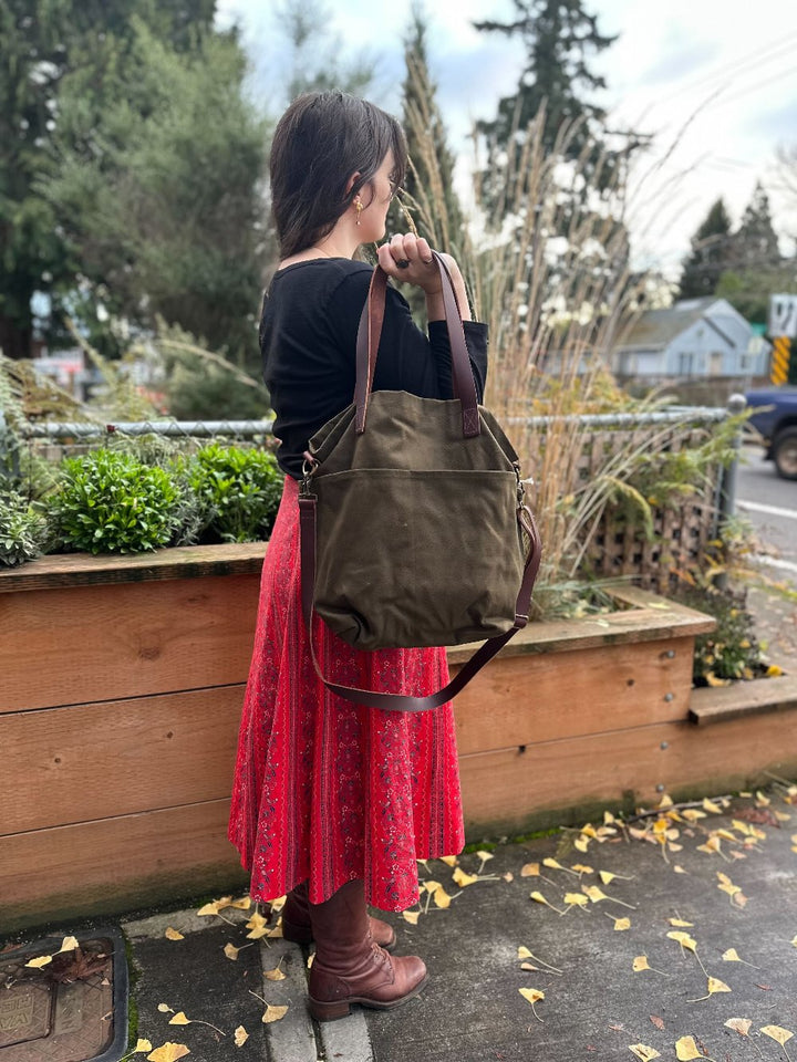 Canvas Crossbody Project Tote