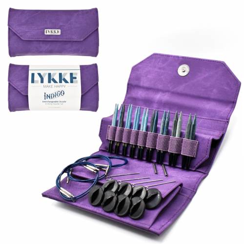 Lykke Indigo Interchangeable Needle Set - Violet Case