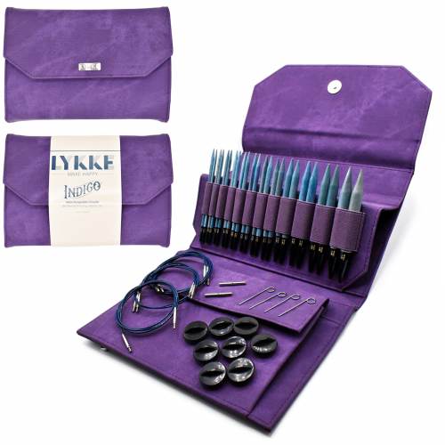 Lykke Indigo Interchangeable Needle Set - Violet Case