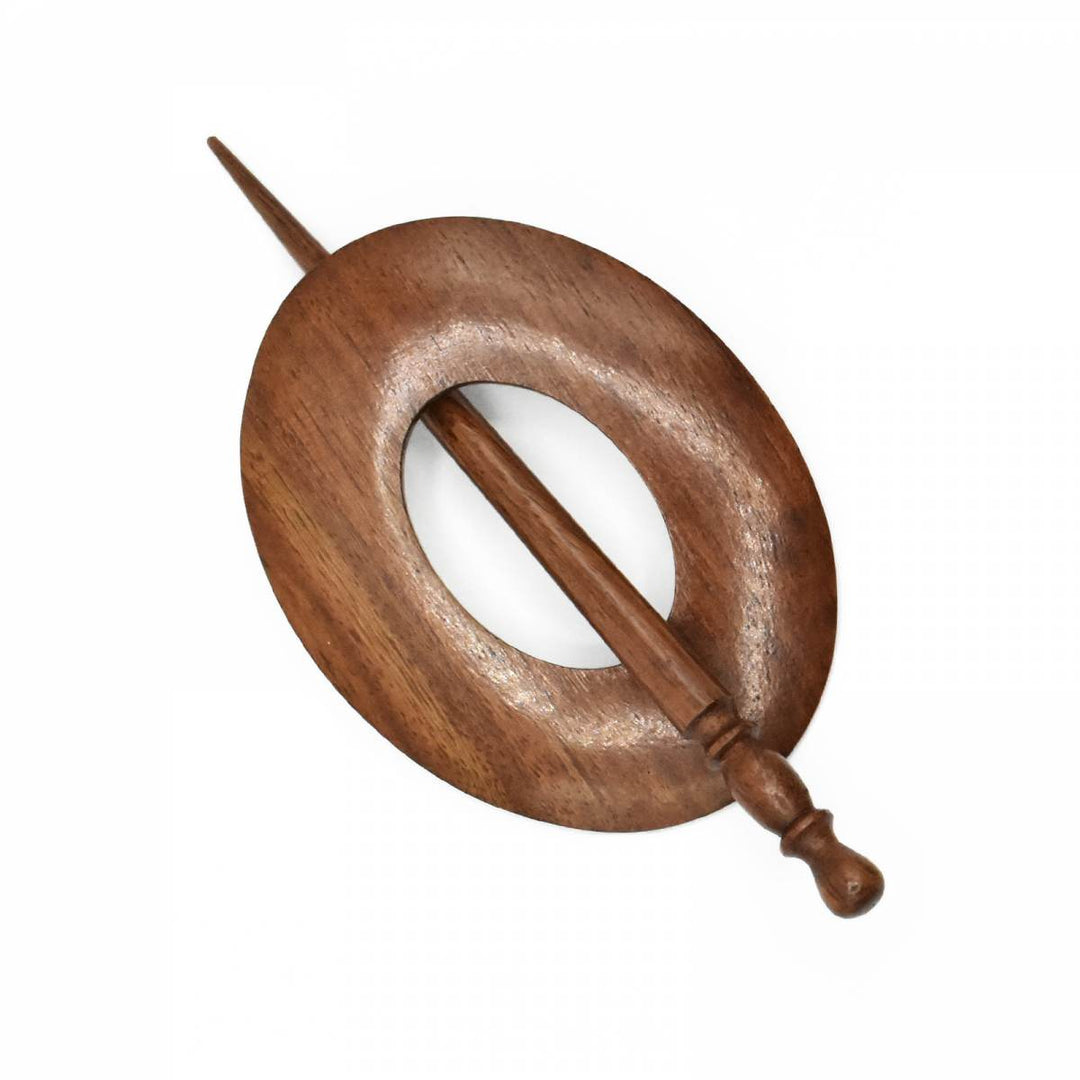 Wood Shawl Pin