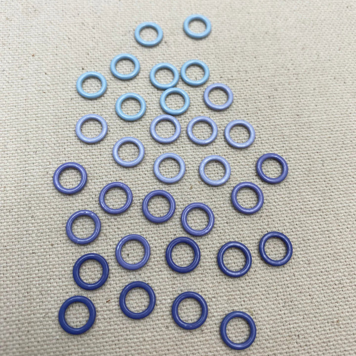 Coated Metal Round Stitch Markers