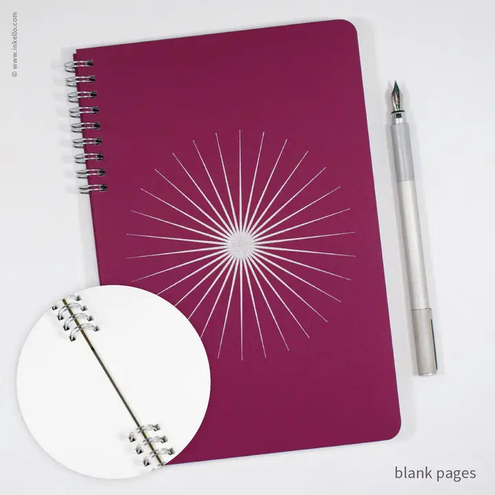 Big Burst Spiral Notebook