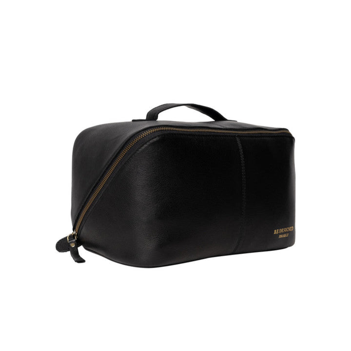 Black project 10 bag with handle on a white background