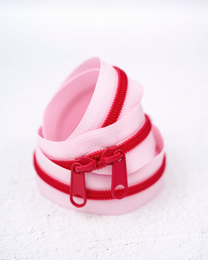 Contrast Zipper