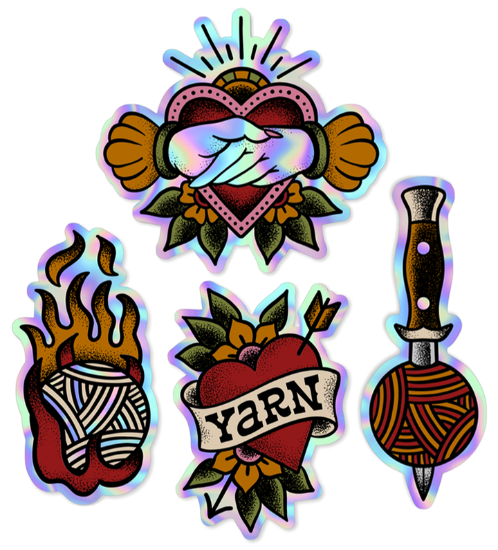Yarn Tat Stickers