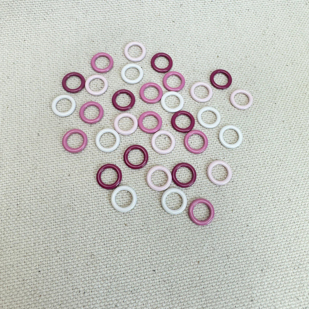 Coated Metal Round Stitch Markers