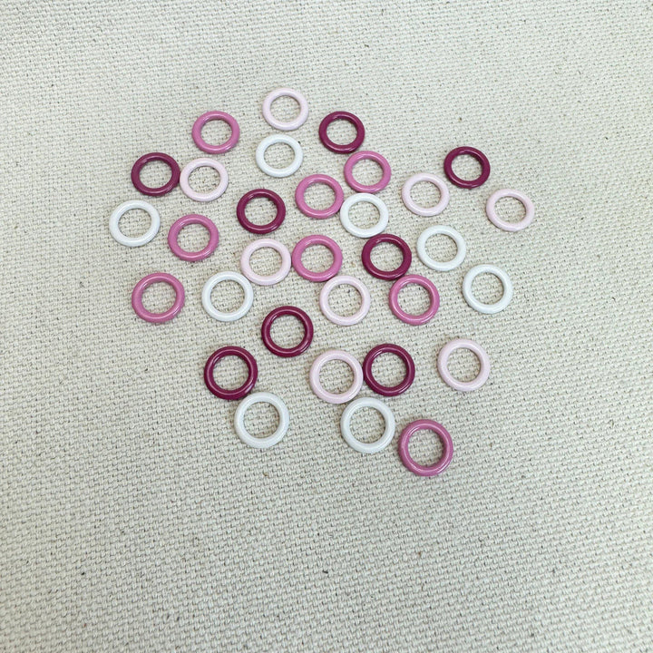 Coated Metal Round Stitch Markers