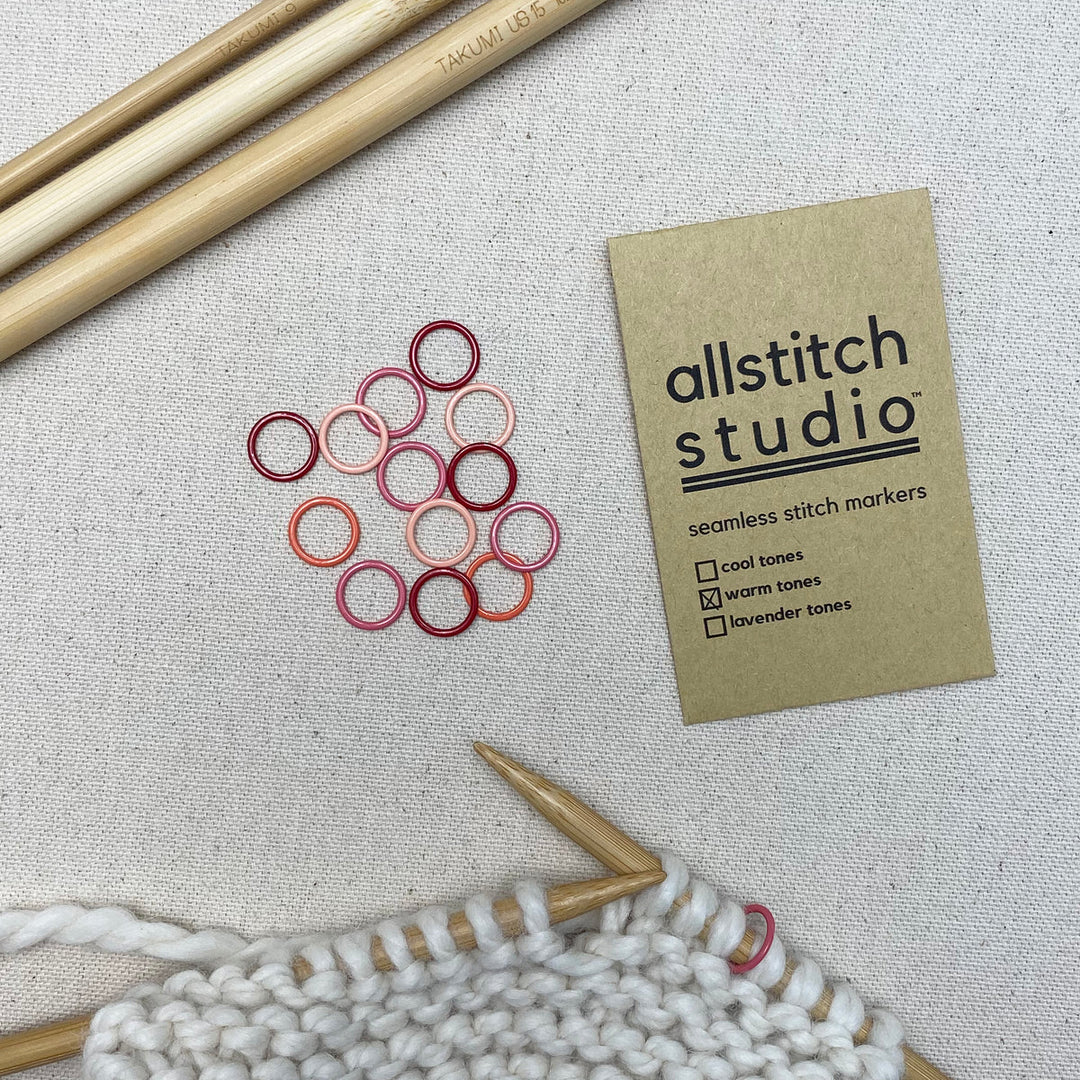 Coated Metal Round Stitch Markers