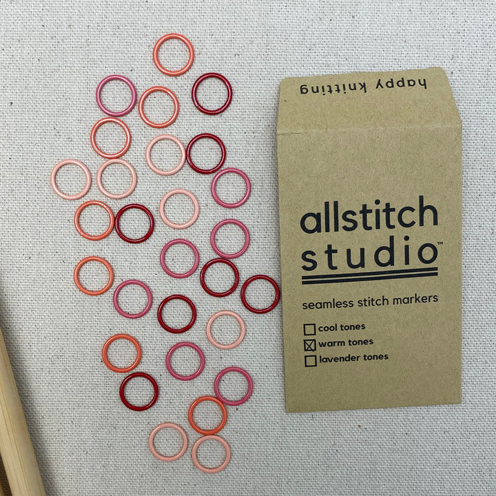 Coated Metal Round Stitch Markers