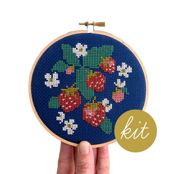 Spread Like Strawberries Cross Stitch Kit